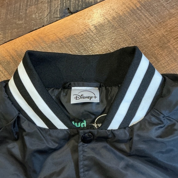 Rare Disney+ Hulu ESPN Varsity Bomber Jacket Black Men’s XL Promo - Picture 4 of 10
